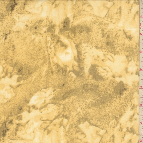 Ochre Marble Silk Chiffon