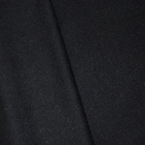 *2 YD PC--Black Brushed Wool Blend Jacketing