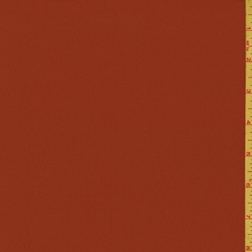 Rustic Red Silk Crepe Georgette