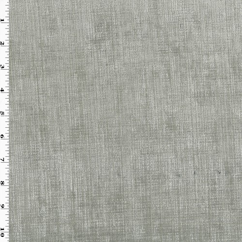 *4 YD PC -- Frosted Gray Textured Chenille Decorating Fabric DFW2102-X