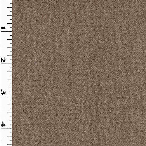 *6 YD PC--Olive/Deep Taupe Brushed Wool Doubleweave Jacketing DFWAP0002267
