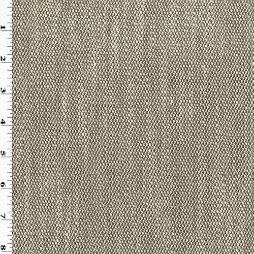 Taupe/Off-White Textured Chenille Woven Decorating Fabric DFW60343