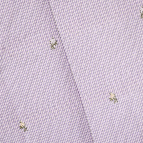 Purple/Sky/Multi Floral Plaid Jacquard Decorating Fabric DFW60157