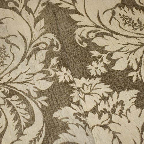 Autumn Beige/Brown Baroque Chenille Matelasse Decor Fabric DFW60416