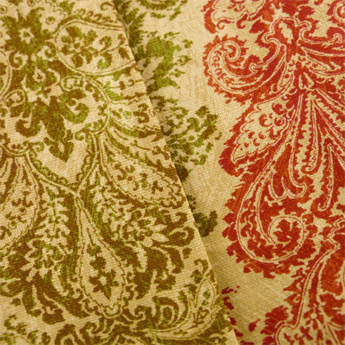 * 4 7/8 YD PC--Multi Waverly Paisley Print Home Decorating Fabric