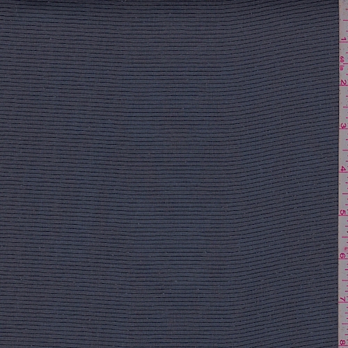 Dark Ink Blue Pinstripe Chiffon