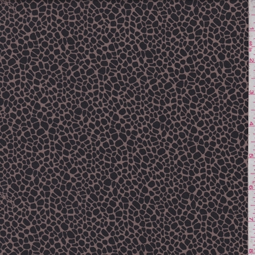 Black/Taupe Mini Pebble Silk Crepe Georgette