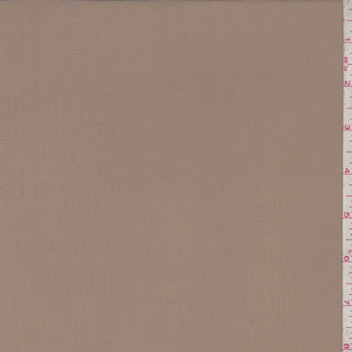 *3 YD PC--Dark Tan Silk Crepe de Chine