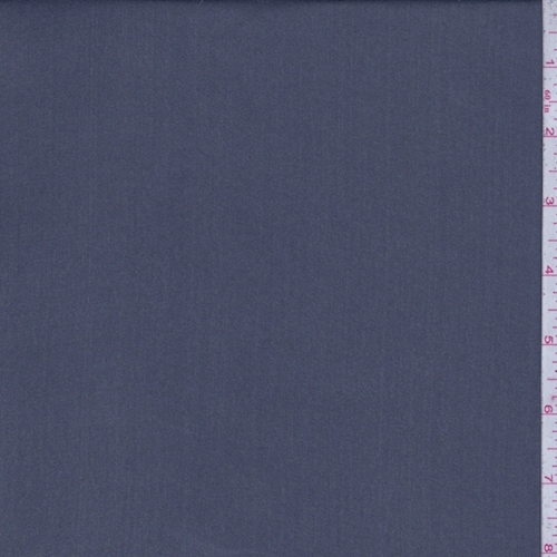 Dark Ash Blue Iridescent Silk Chiffon