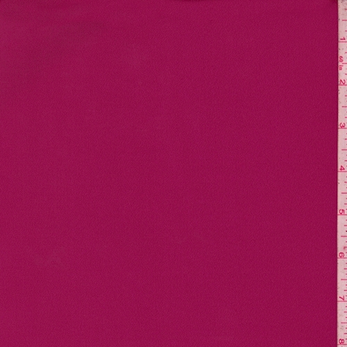 Magenta Satin Scuba Knit