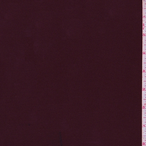Wine Satin Scuba Knit