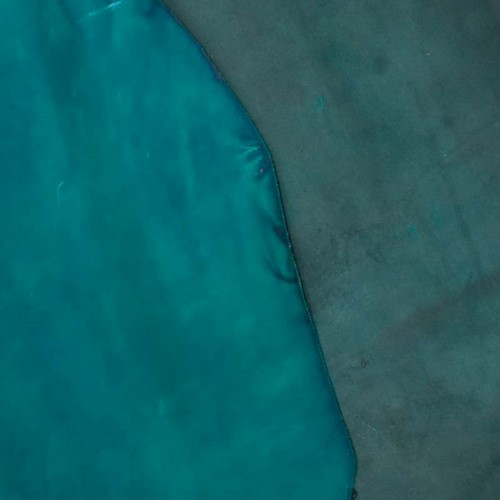 Pacific Blue Matte Leather Hide HIDE625