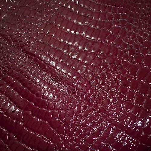 Lusturious Maroon Reptile Leather Hide HIDE629