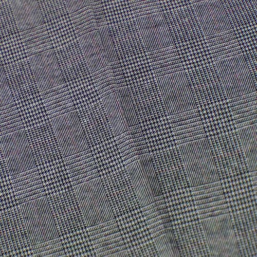 Black/White/Red Glen Plaid Jacquard Knit APS00279