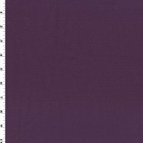 Deep Mulberry Purple Wool Blend Slub Suiting - APS00262 | Fashion Fabrics