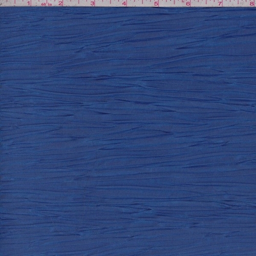 Sapphire Crinkled Satin Charmeuse