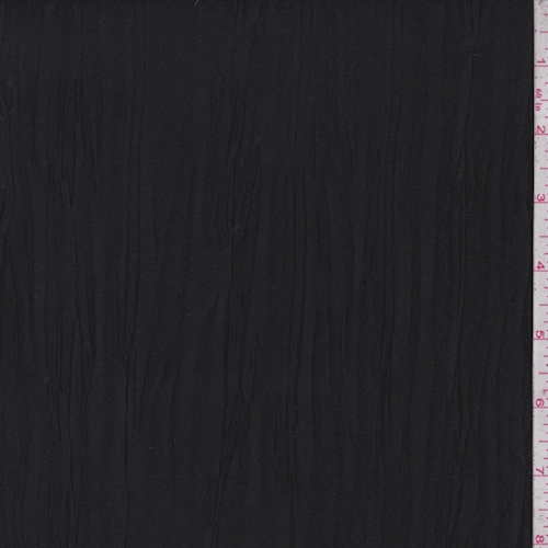 Black/Gold Sparkle Crinkled Satin Charmeuse