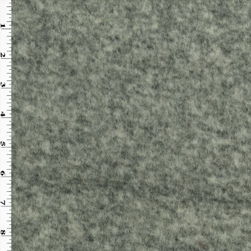 Smoked Gray Wool Blend Brushed Sweater Jersey Knit APS00309