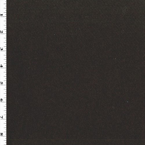 Espresso Brown Wool Blend Double Weave Coating