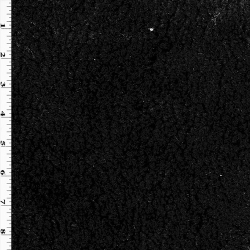 Black Textured Berber Fleece Knit Coating DFW11410