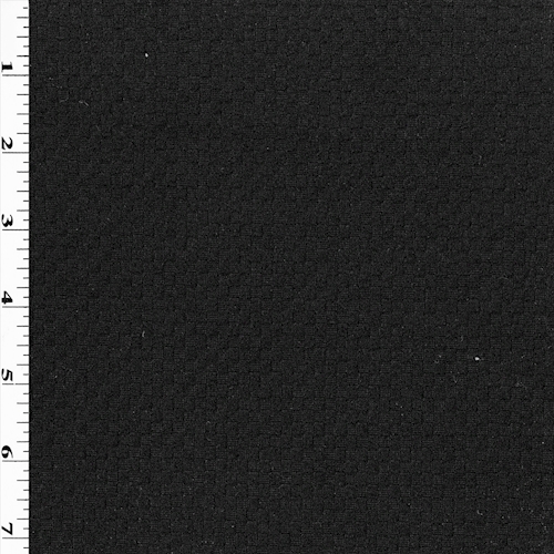 Mystic Black Checkered Double Knit