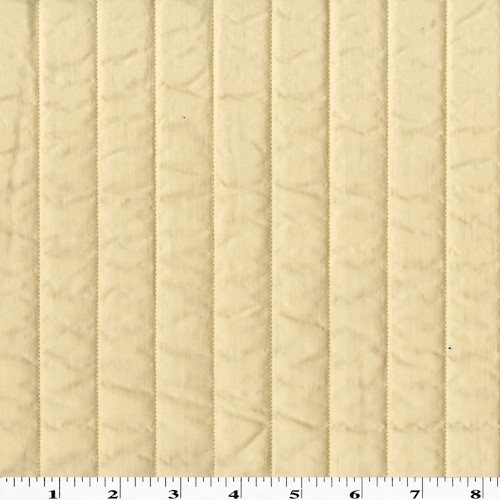 Pastry Beige Stripe Quilted Coating DFW11432