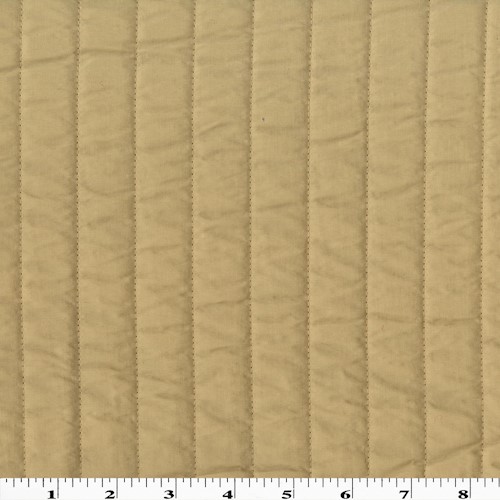 Beige Quilted Stripe Coating DFW11435