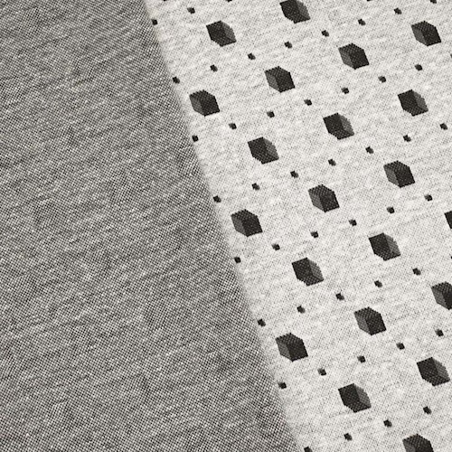 Black/Gray Cube Jacquard Knit APS00211
