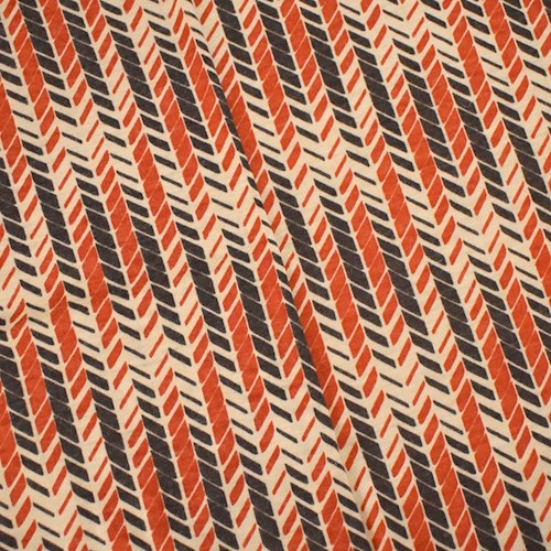 Brown/Orange/Multi Wool Blend Abstract Printed Jersey Knit APS00225