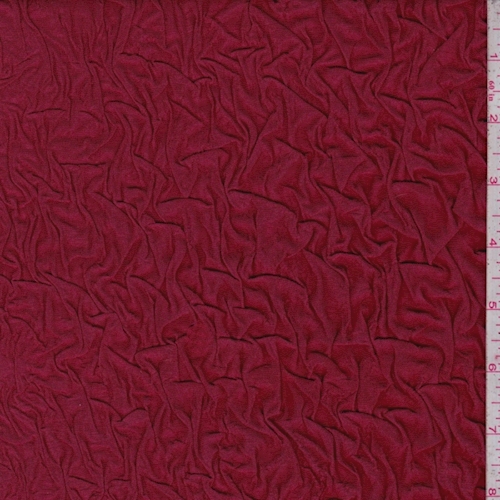 Cranberry 2-Ply Puckered Knit