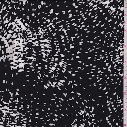 ITY Black/White Speckle Jersey Knit
