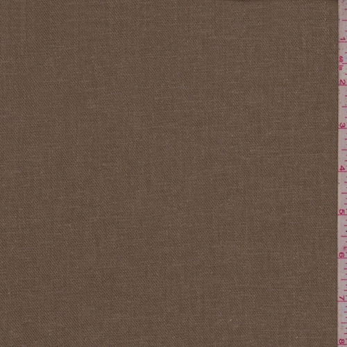 Light Camel Linen Blend Twill