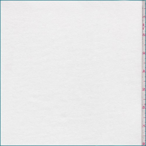 *2 3/8 YD PC--White Cotton Interlock Knit