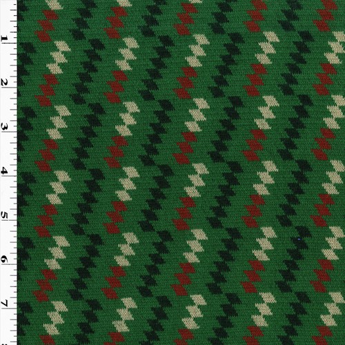 Green/Red Multi Woven Diamond Jacquard Jacketing APS00229