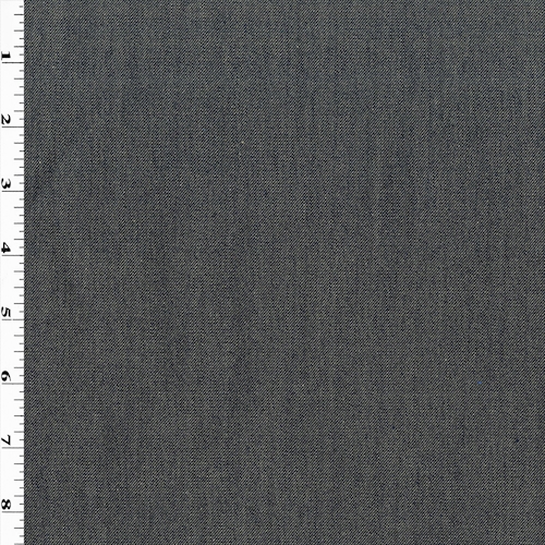 Faded Navy Wool Blend Stretch Denim Jacketing