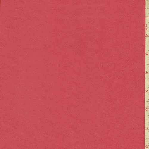 Dark Coral Cotton Stretch Twill