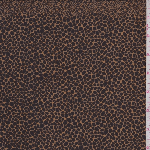 Gold/Black Mini Pebble Silk Crepe Georgette