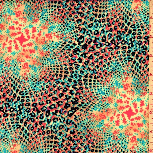 Neon Yellow/Aqua/Pink Abstract Mosaic Swimwear