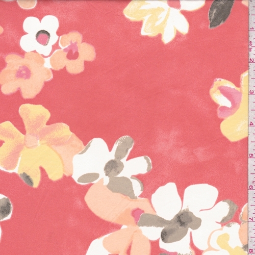 Clay Orange Whimsy Floral Swimwear
