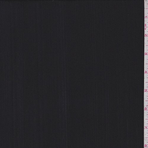 Black Crinkled Stripe Slinky Knit
