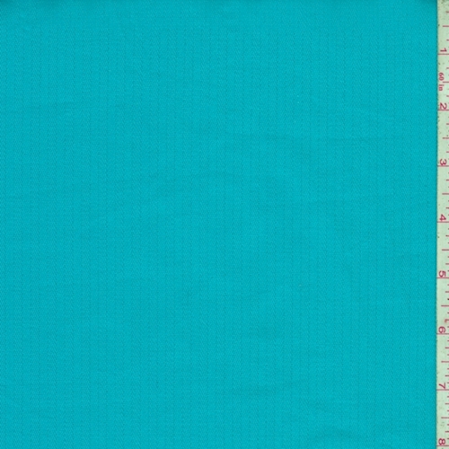 Aqua Stripe Cotton Twill