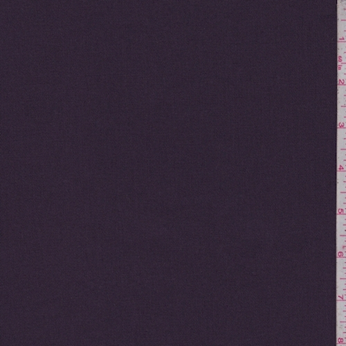 Plum Cotton Stretch Twill