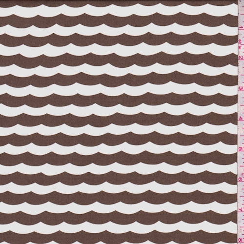 Moss Brown/White Wave Knit Activewear