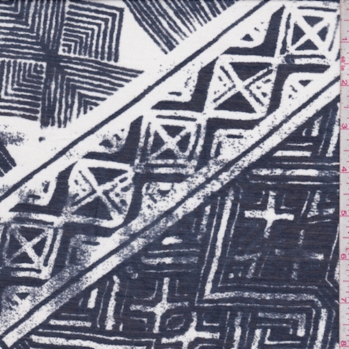Ink/White Aztec Lawn