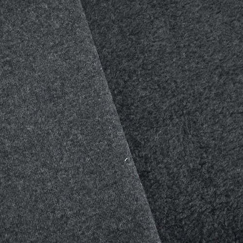 Storm Gray Wool Blend Fleece Back Knit APS00297