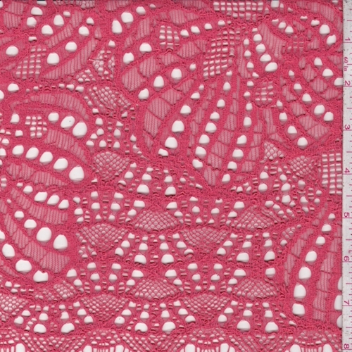 Brick Floral Corded Lace
