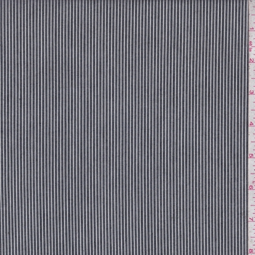 Stone Black/White Pinstripe Shirting