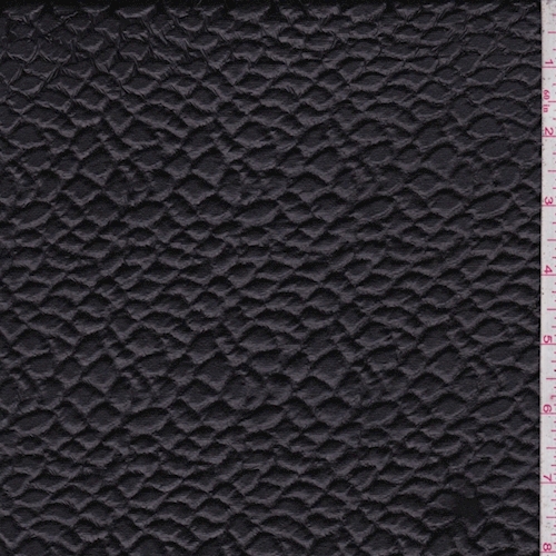Black Pebble Knit Pleather