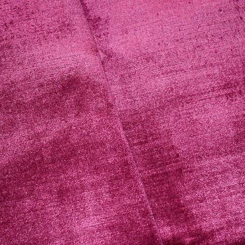 * 7/8 YD PC--Royal Pink Velvet Woven Decorating Fabric