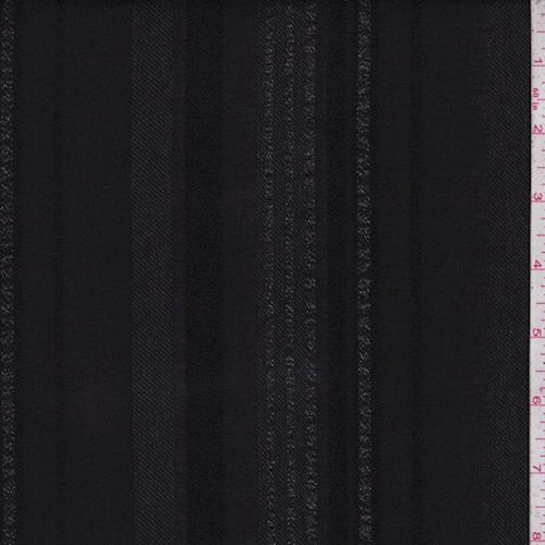 Slate Black/Mauve Stripe Shirting